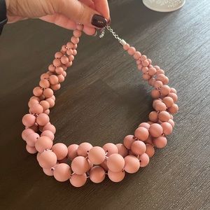 Chunky pink necklace